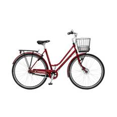 Skeppshult Nova Premium 7-vxl med korg 47 cm Röd Standard Cykel