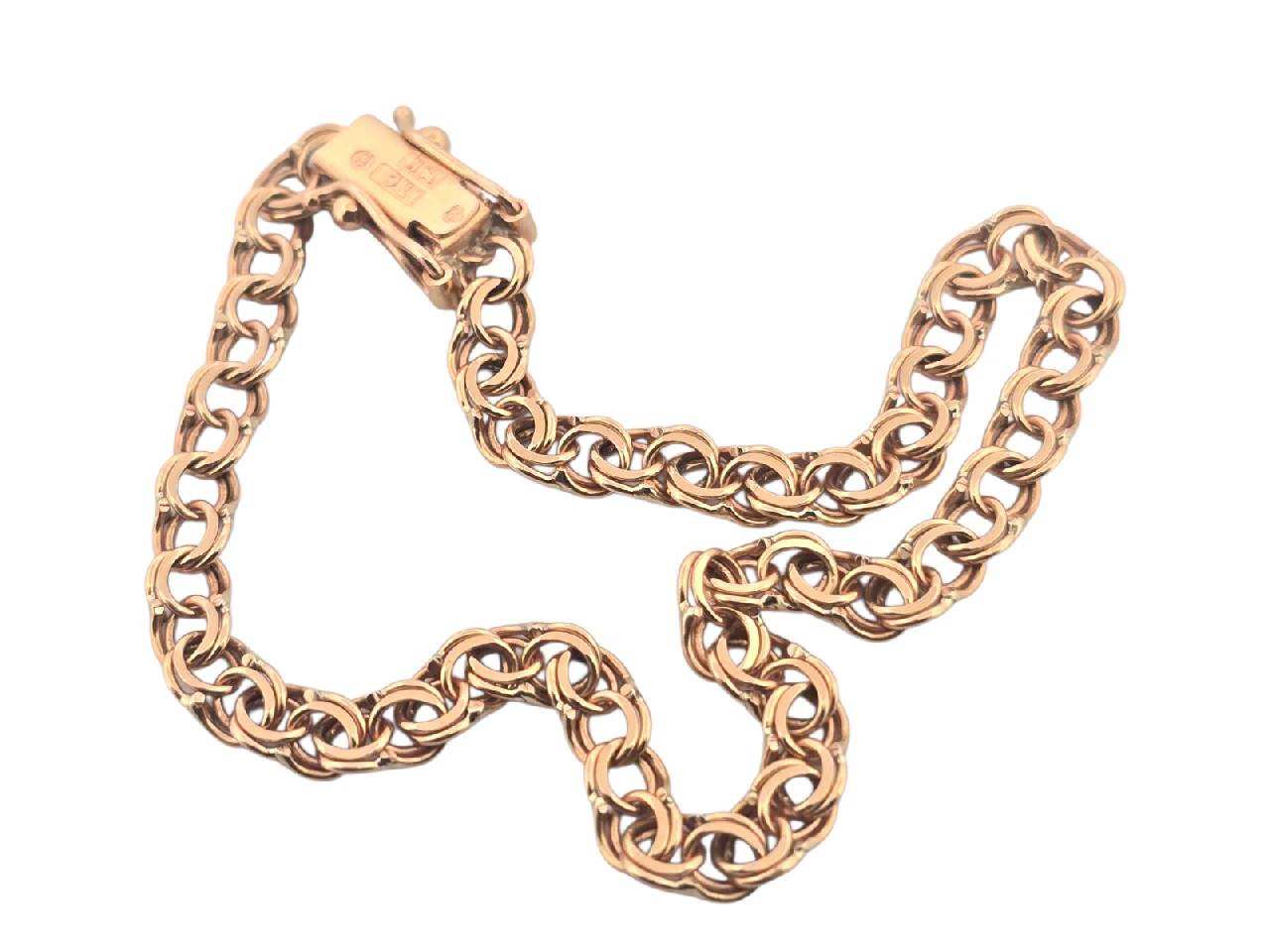 18k Bismarck armband 5,3 gram 18,5cm