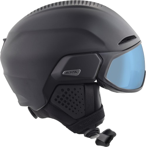 Alpina Oro MIPS Skihjelm /m Visir og Photochromisk QV linse (Farve: Sort, Størrelse: 55-59).