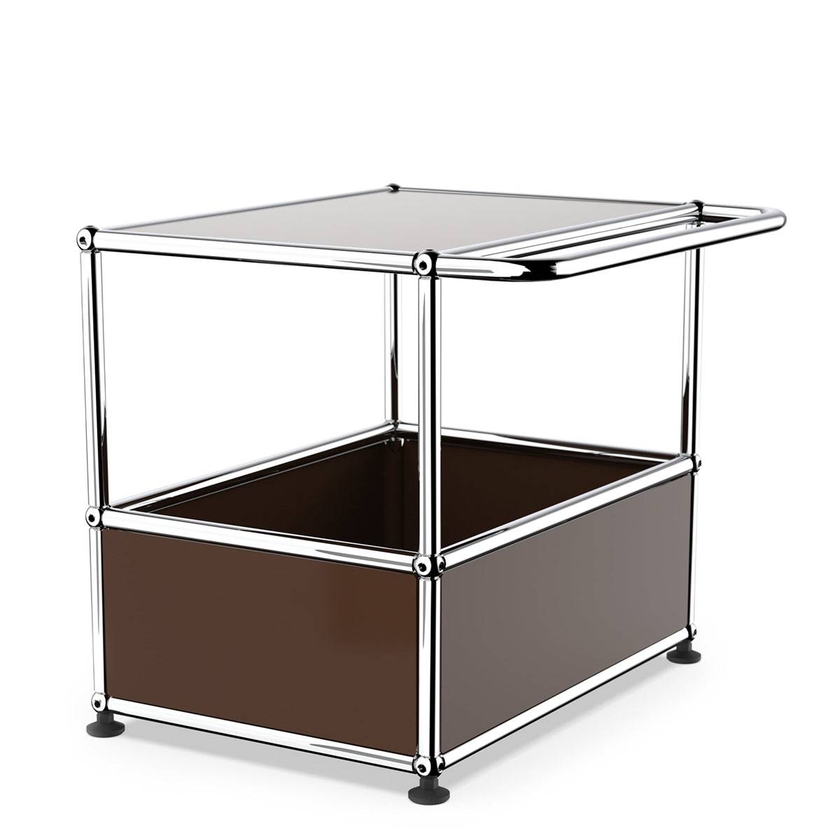 USM Haller Bar Table - With Bar - USM brown