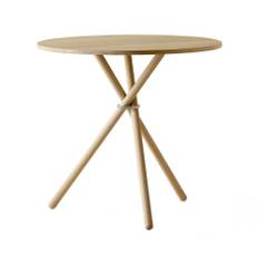 Eberhart Furniture - Aldric Café Table / Oak Light / Alu Light - Matbord - Träfärgad - Metall/Trä