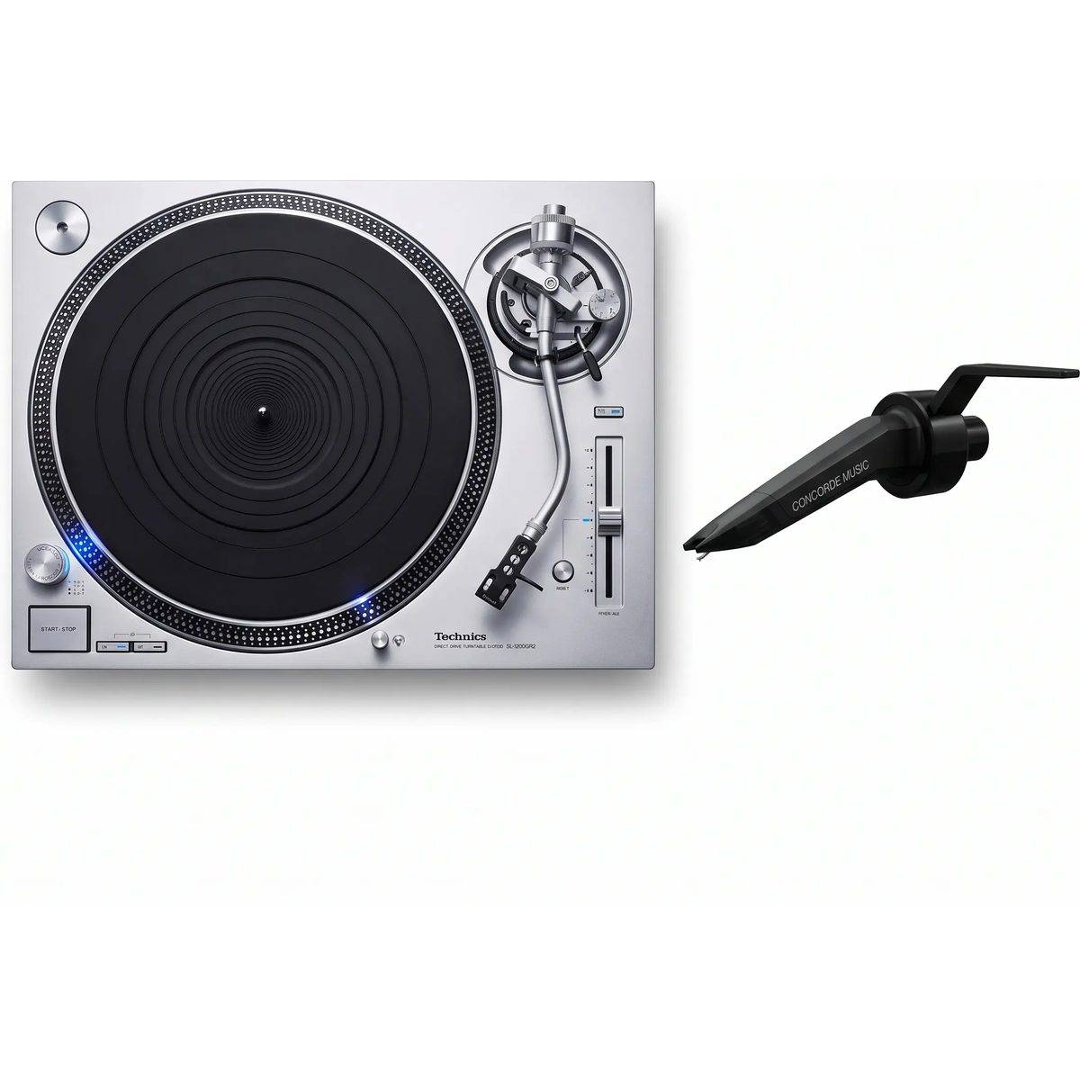 Technics + Ortofon Concorde Music Black + SL-1200GR2ES sølv