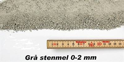 Stenmel grå 0-2 mm 1000kg