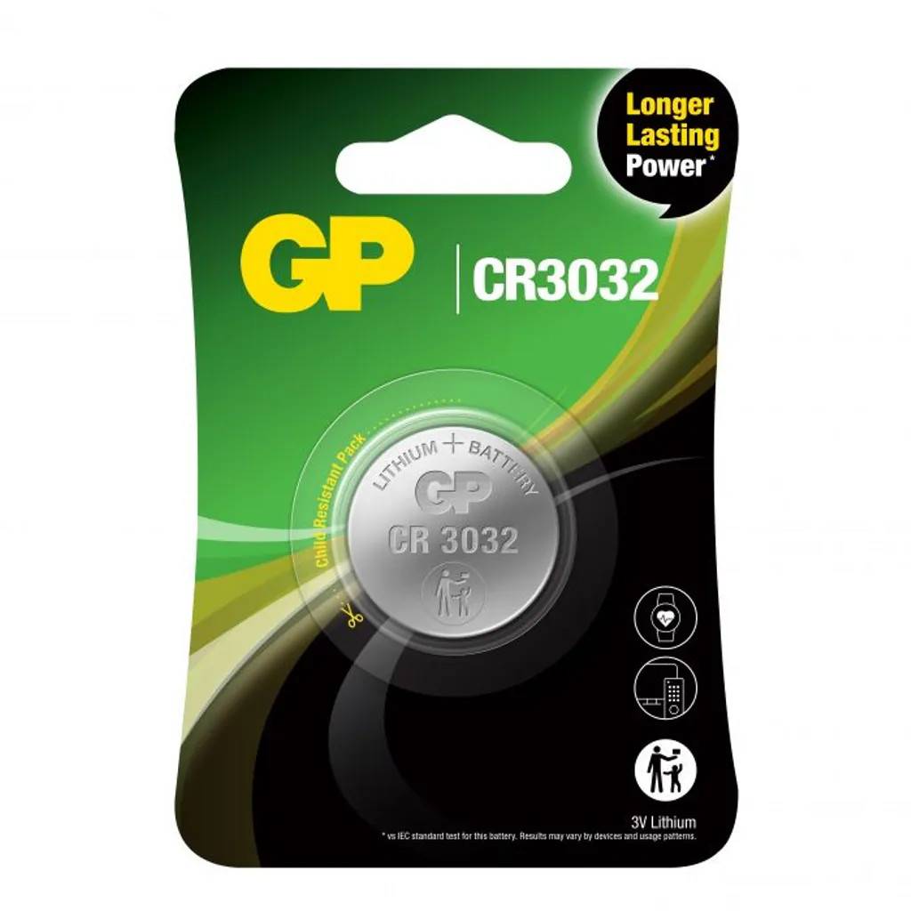 CR3032 – Knappcellsbatteri (BR3032) GP