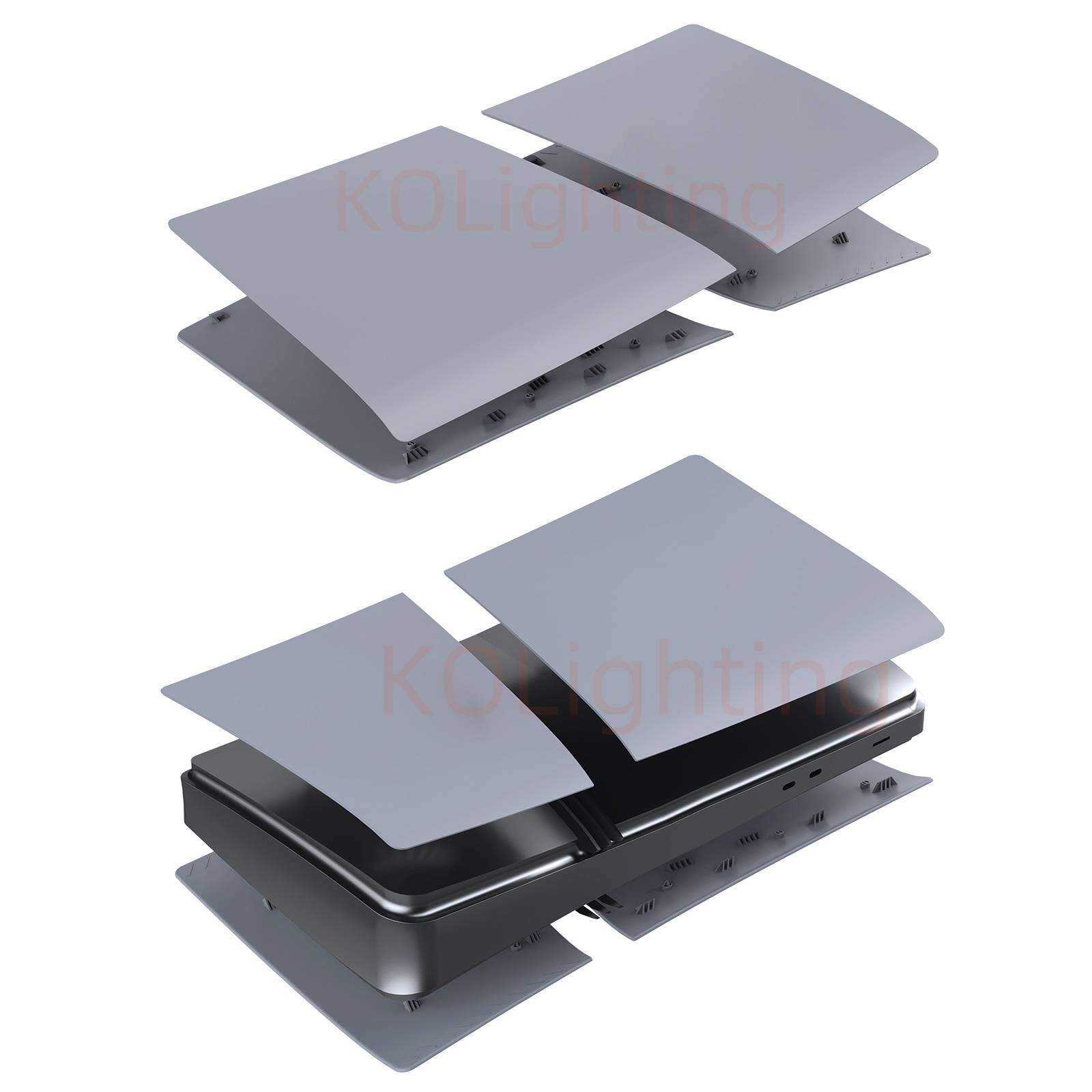 30th Anniversary Limited Digital Edition Pro Case Grey Replacement Faceplate With Skin 30th Sticker Shell For PS5 Pro Digital