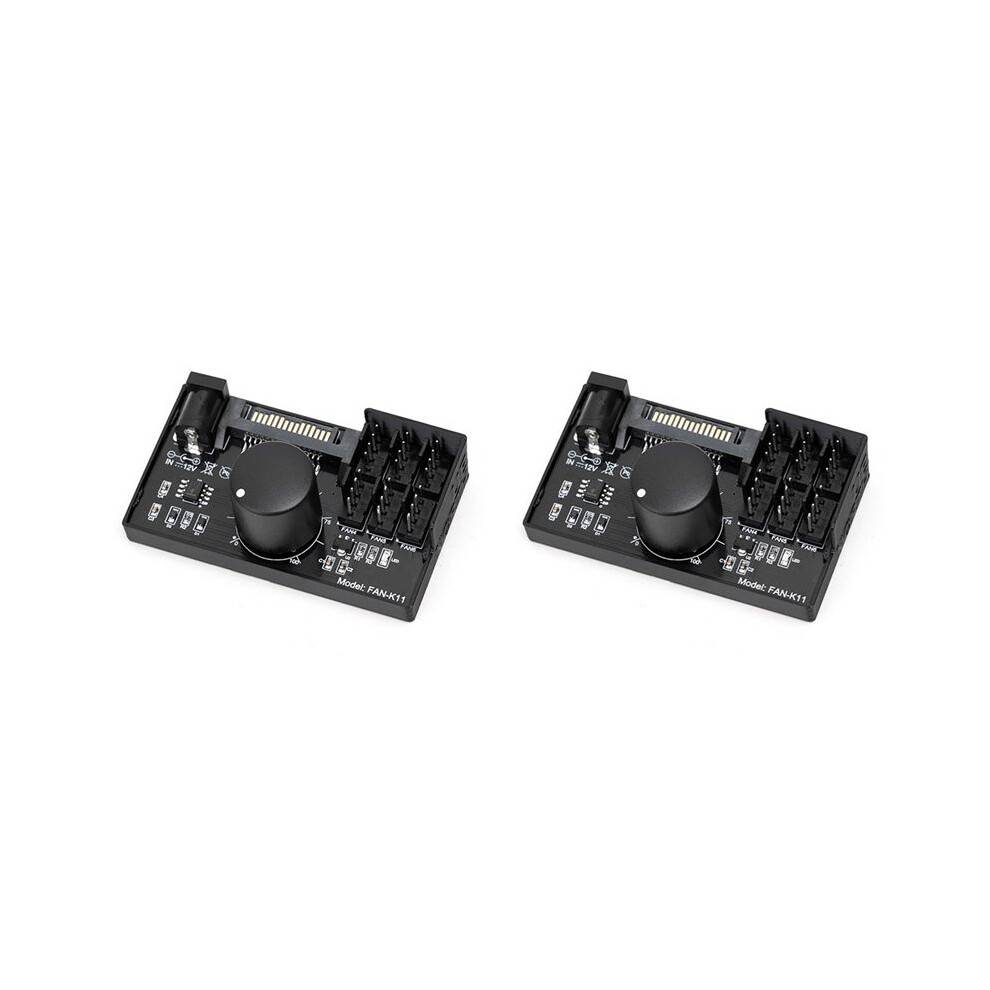 2X PWM Fan Speed Controller High Power Power 4Pin Fan Governor NAS Server Fan Speed Control PWM Speed Regulation