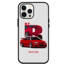 Nissan Phone Case For iPhone Samsung Galaxy Pixel OnePlus Vivo Xiaomi Asus Sony Motorola Nokia - Nissan Skyline GTR R34 Red Illustration Art