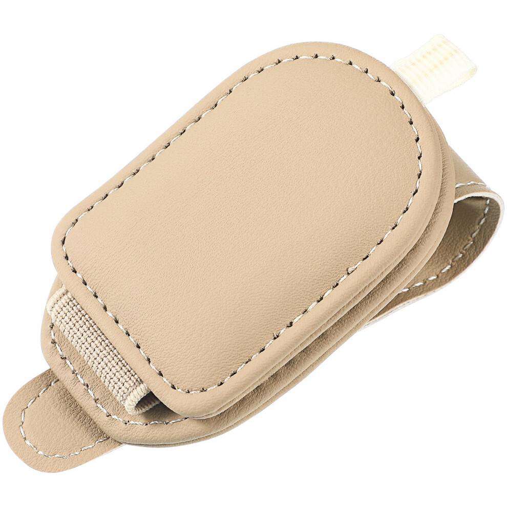 LEDMOMO Beige Magnetisk Bilvisirklips Solbriller Holder Praktisk Bilindvendig Briller Organizer