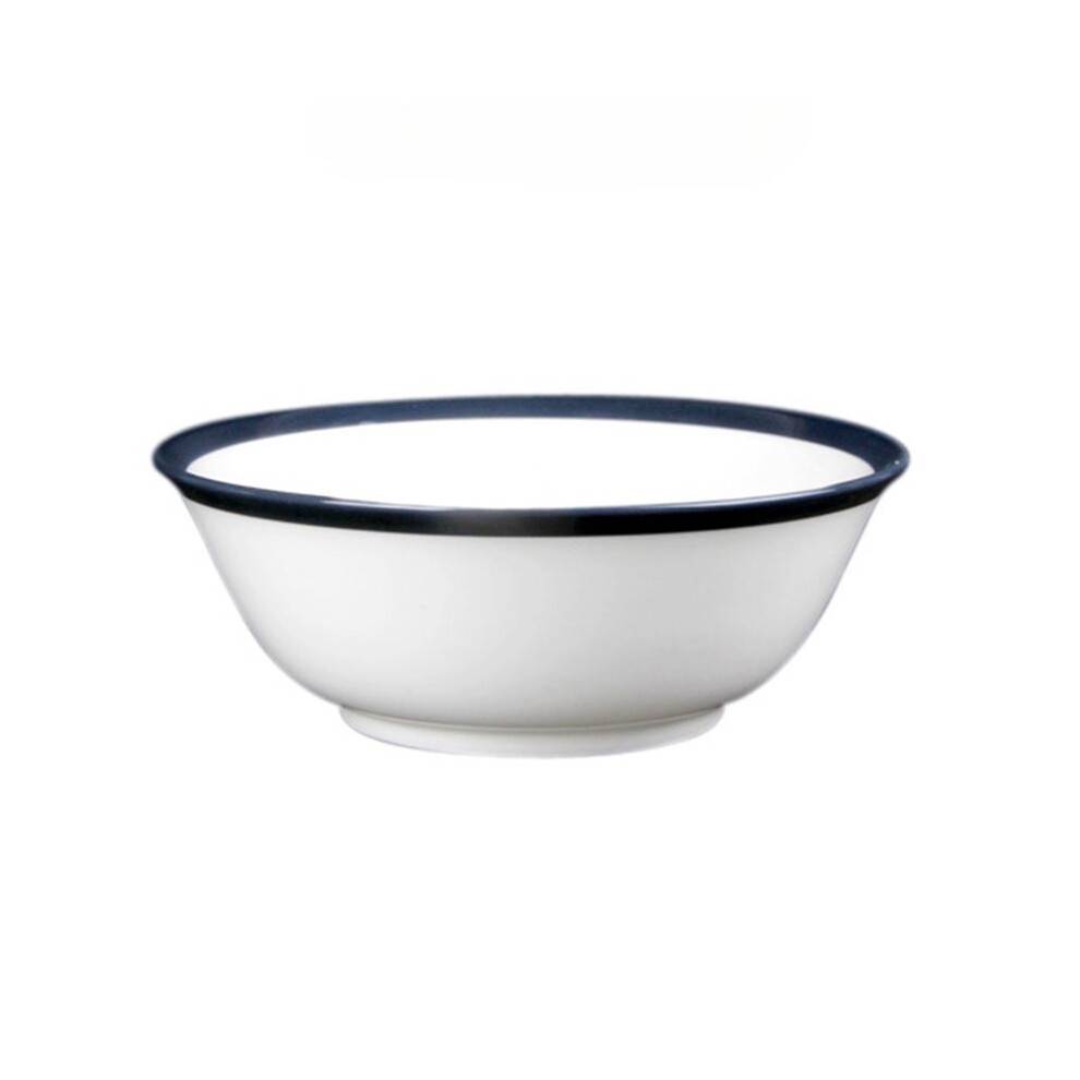 1pcs Enamelware Classic Round Cereal Bowl Unbreakable Tableware, for Pasta, Salad, Camping, Outdoor, Picnic, BBQ