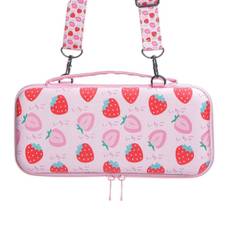 Opbevaringspose til Nintendo Switch OLED - Switch OLED Game Host Protection Bag Strap Skulderrem Strawberry shape bag