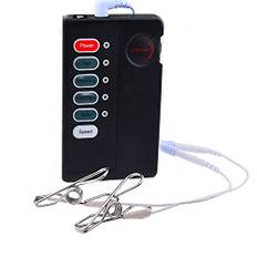 LAHTI Electro Shock Nipple Clamps Clips Bröst BDSM Bondage Restraint Fetisch Penis Lock Elektriskt tema sexleksaker för par