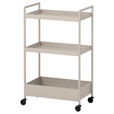 IKEA - NISSAFORS rullebord, beige, 50.5x30x83 cm