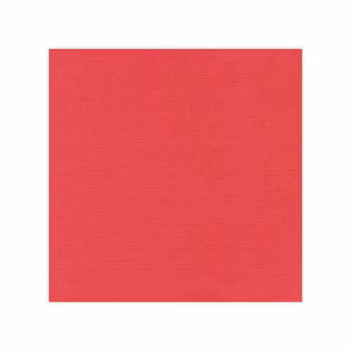 Linnen Cardstock - 30.5 x 30.5 - Flamingo