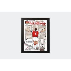Arsenal Tony Adams Framed Comic Strip
