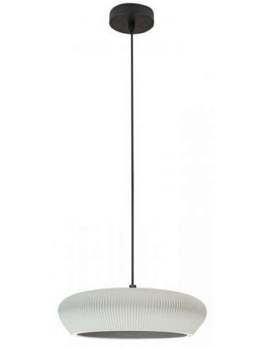 Loftlampe i ler Ø28,5 cm 2 x G9 LED - Sort/Grå