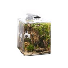 Aquael OptiBent Set 30 Hvid – Buet akvariesæt 30L m. optiglas, LED, varmelegeme og filter