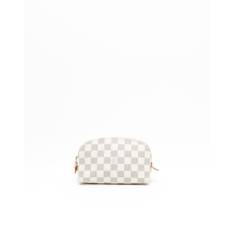 Louis Vuitton Damier Cosmetic Pouch - White (12x17x6 cm)
