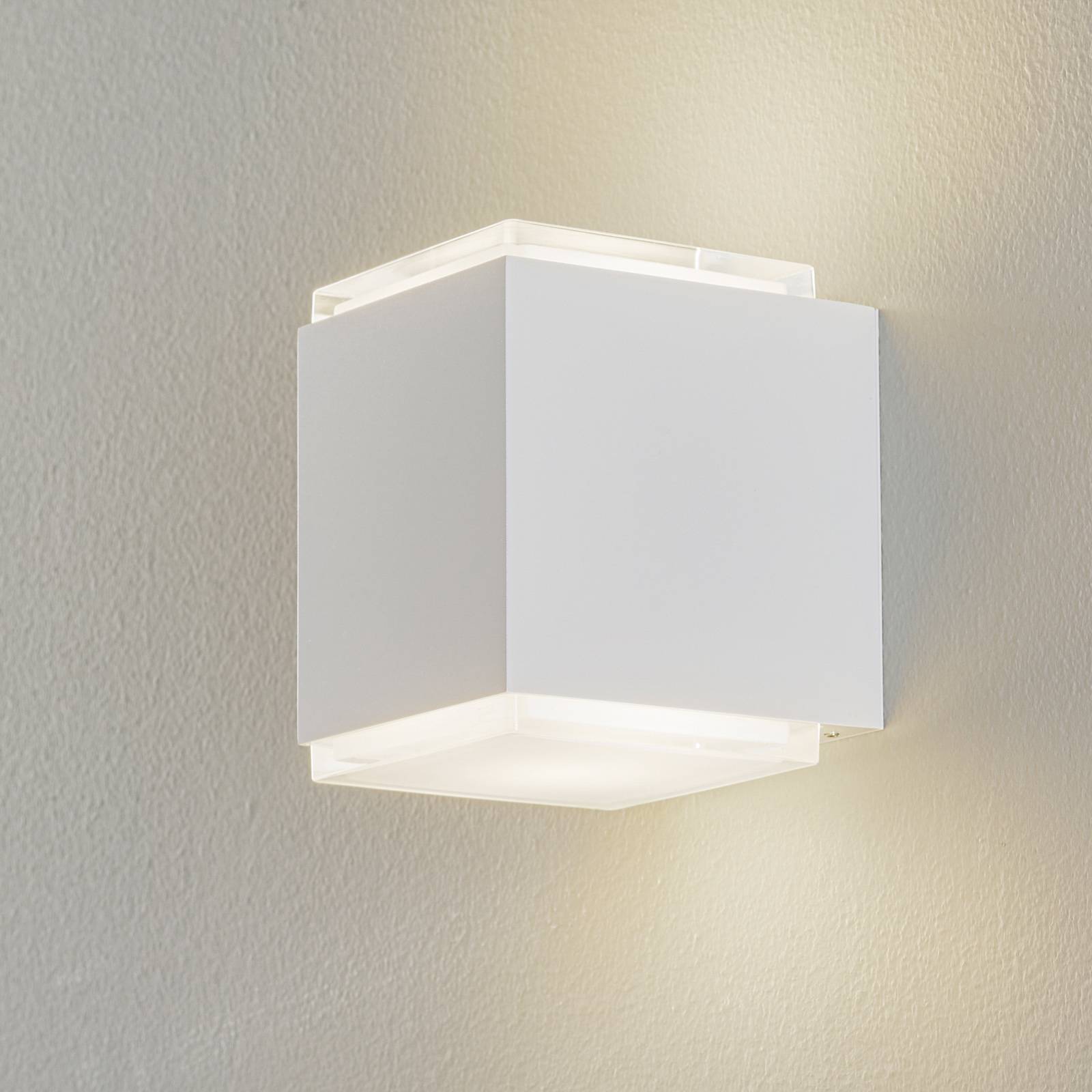 BEGA LED vägglampa 50064, Vitt / opal, Hall, Aluminium / grå / zink, LED-vägglampa, vägglampa inomhus
