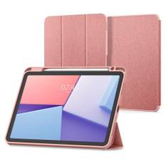 iPad Air 11" (2024) Spigen Urban Fit Stof Flip Cover m. Pen Holder - Rose Gold