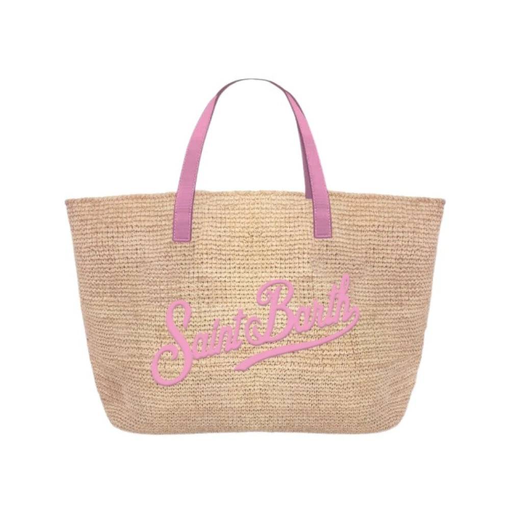 Saint Barth Strand Mini Raffia Taske - Tasker - unisex - Beige - ONE SIZE - Uld