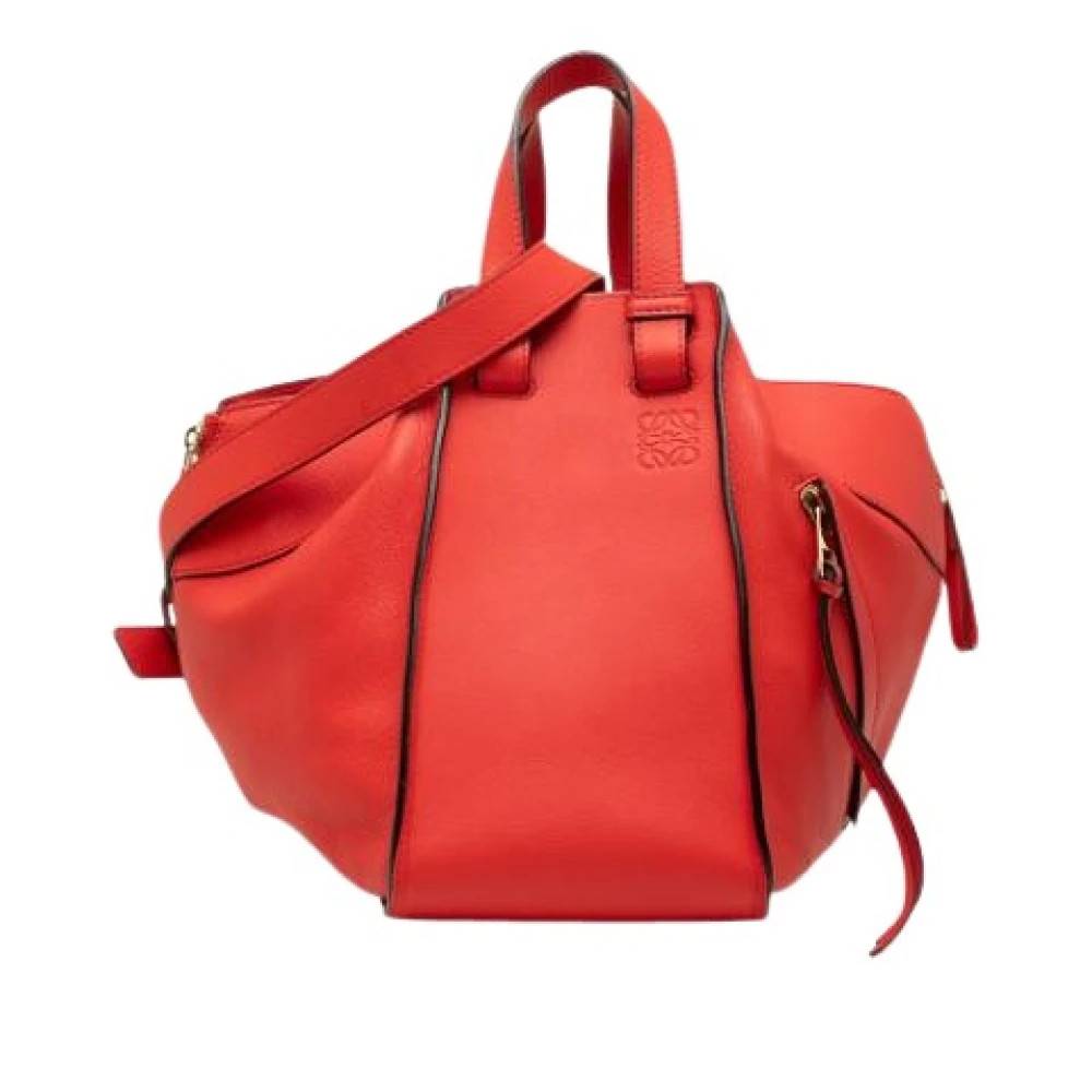Loewe Pre-owned Pre-owned Hammock Satchel - Vintage - Dame - Rød - ONE SIZE - Uld