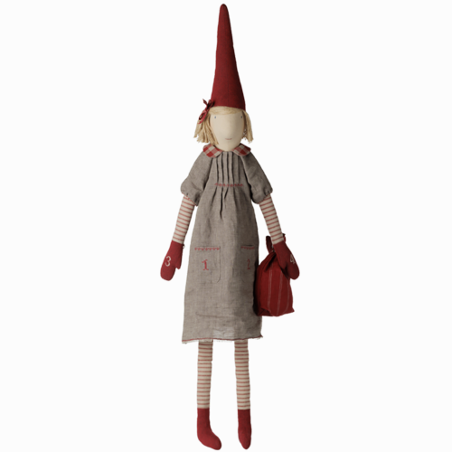 Maileg - Adventskalender til 4 pakker - Pixy pige - 107 cm