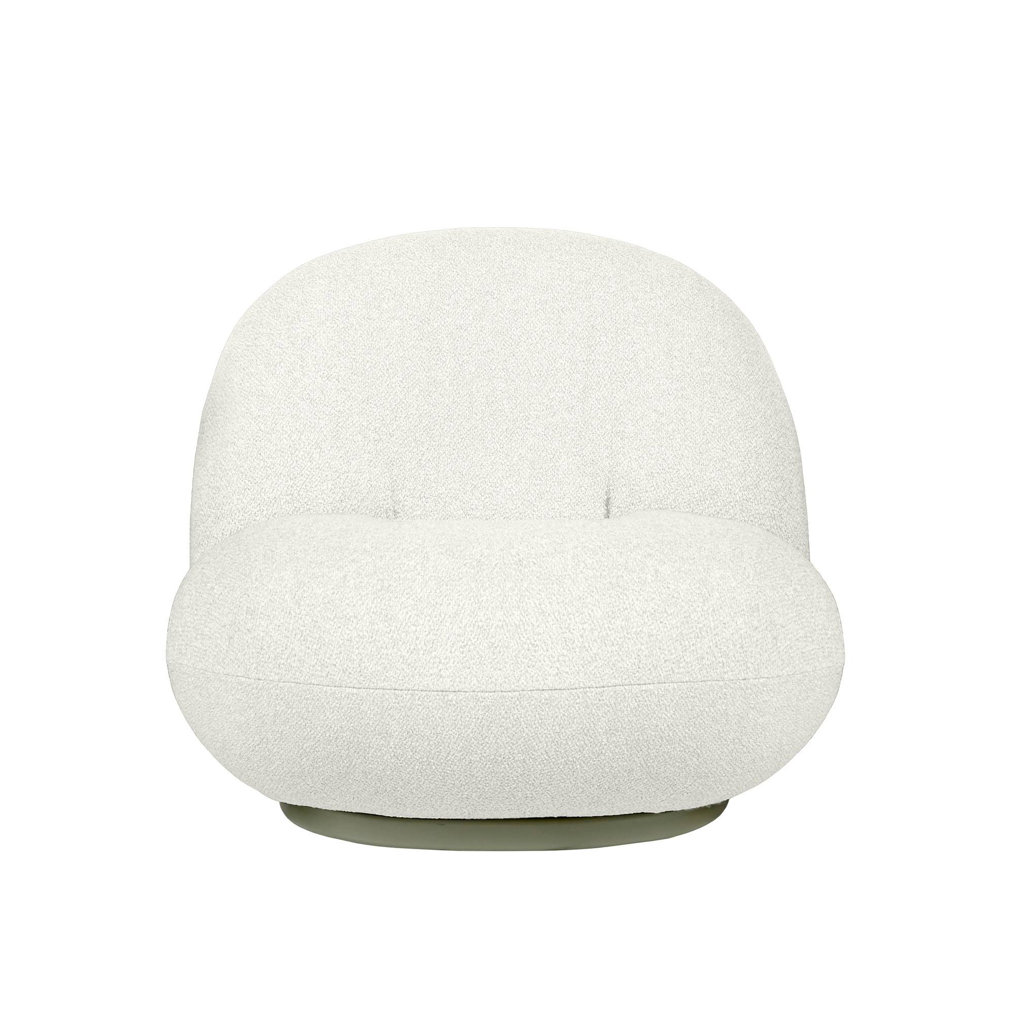 Gubi - Pacha Outdoor Lounge Chair - Fully Upholstered, Swivel, PG. B Limonta Lorkey 40 - Udendørs spisebordsstole - Pierre Paulin - Hvid - Tekstilmateriale