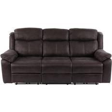 Teddy - Reclinersoffa med El 3-Sits - Brungrå