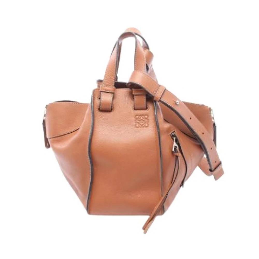 Loewe Pre-owned Pre-owned Læderhåndtaske - Vintage - Dame - Brun - ONE SIZE - Læder
