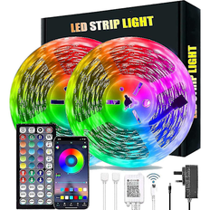 20 m Bluetooth RGB LED strip-lys med fjernbetjening