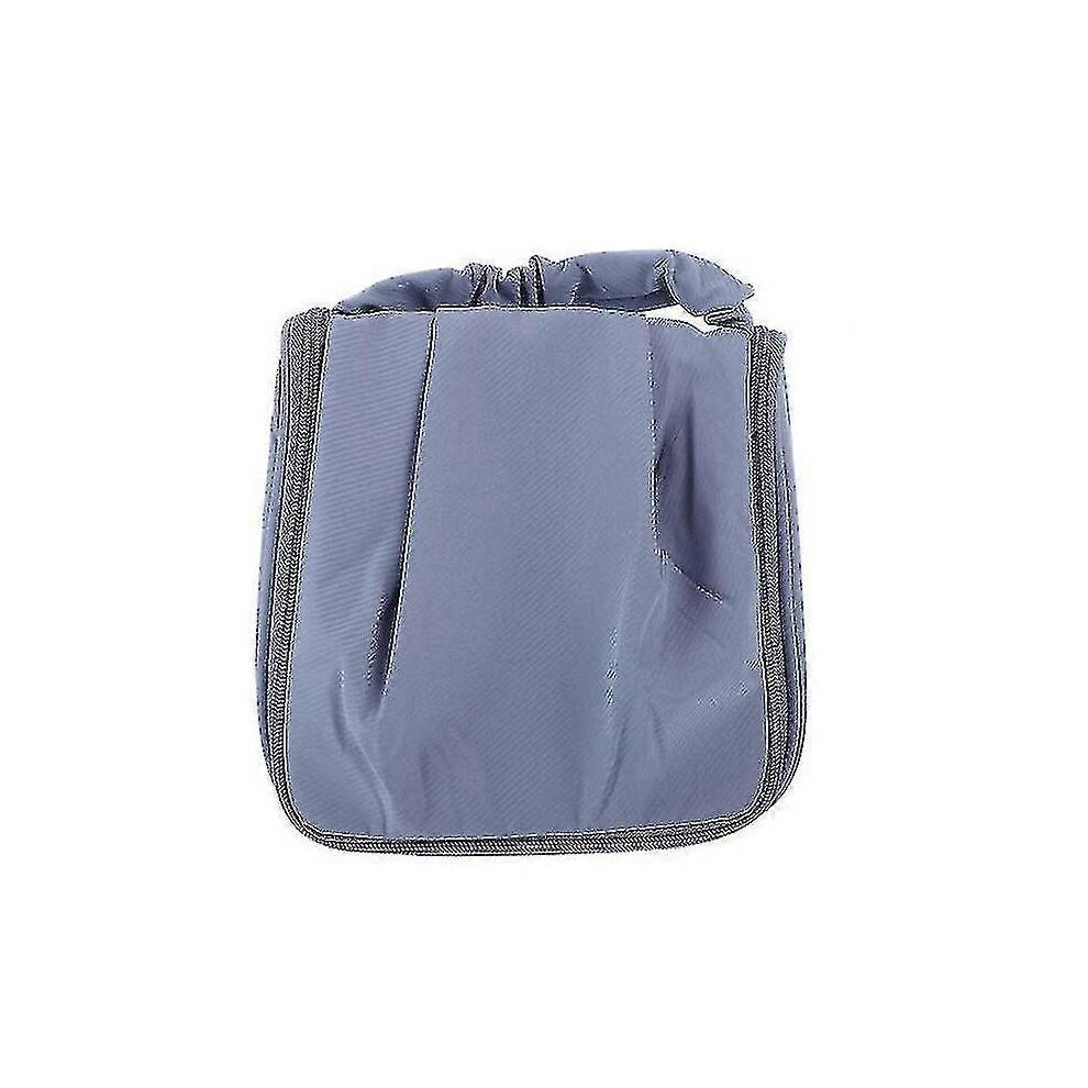 (Blue) Travel Wash Bag Large Capacity Dry Wet Separation Travel Cosmetic Bag Portable Toiletry Bag