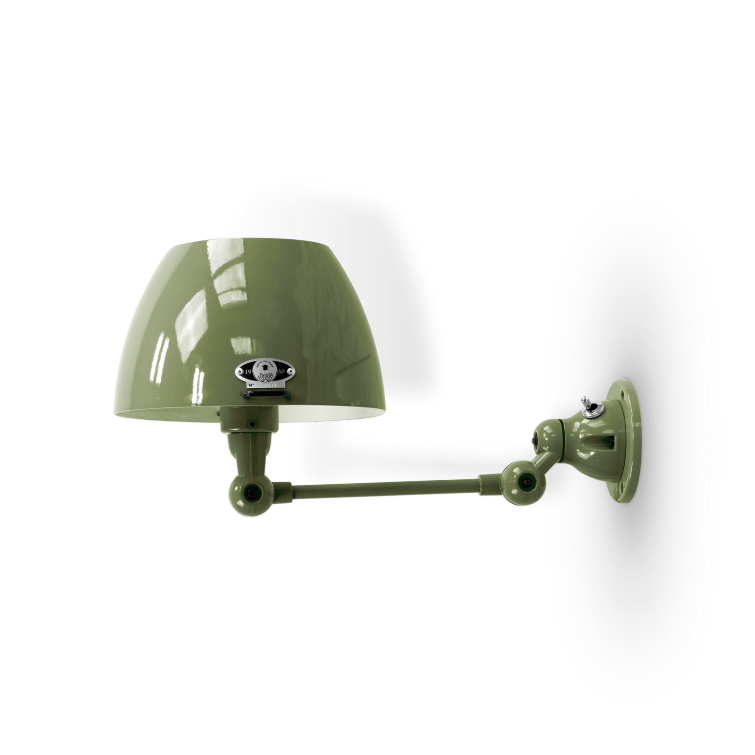 Aicler AIC701 væglampe fra Jieldé - Olive green / Blank