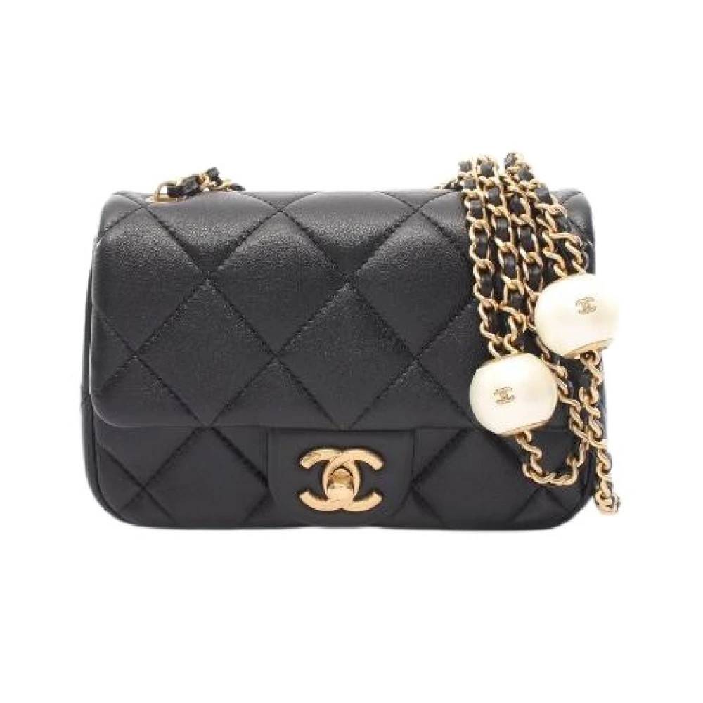 Chanel Vintage - Pre-owned Mini Matelasse axelremsväska i lammskinn Vintage - Dam - ONE Size -
