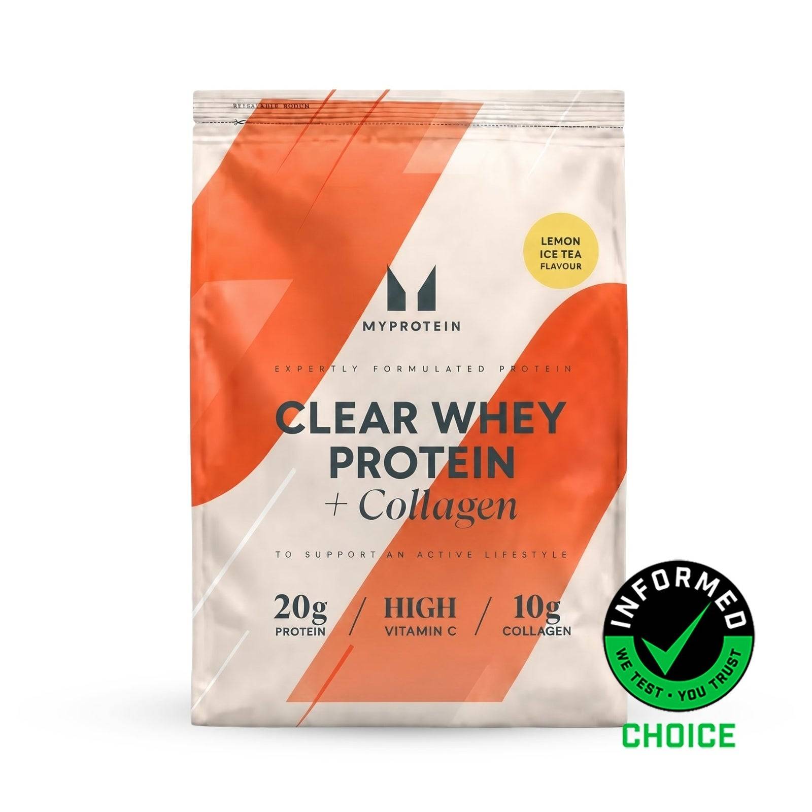 Clear Whey Isolate - 500g - 20servings - Lemon Iced Tea (+ Collagen)