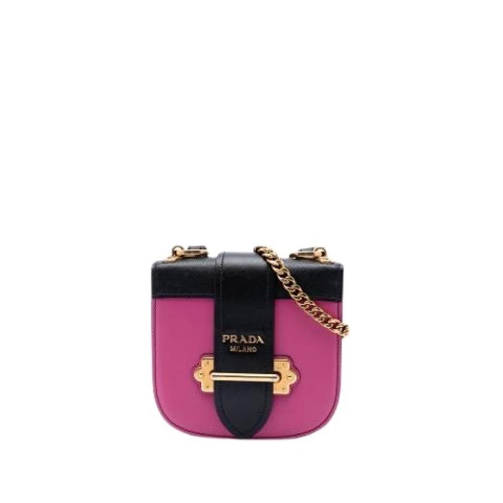 Prada Vintage Pre-owned Pionniere Crossbody Bag - Vintage - Dame - Lyserød - ONE SIZE - Uld