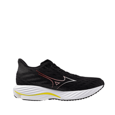 Mizuno Men's Wave Rider 28 Running Shoes in Black/White/Evening Primrose SS25 - 10