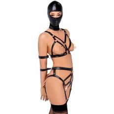 Bad Kitty Naughty Toys Sele och Mask - Black - S