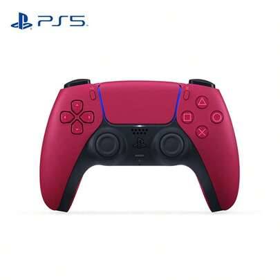 PS5 DualSense trådlös handkontroll – högpresterande spelkontroll, adaptiva triggers, exakt justering, haptiskt feedbacksystem, trådlös frihet, Cosmic - Stjärnröd (En-Storlek)