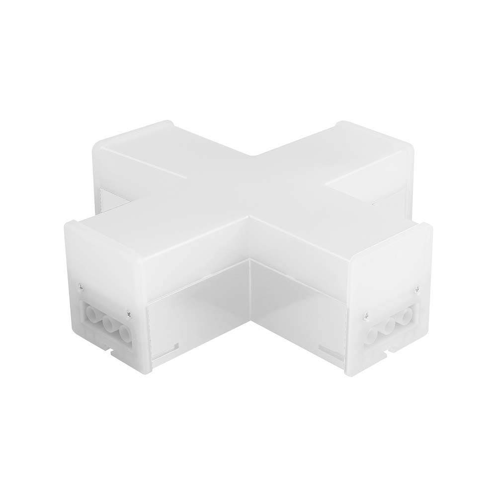 12W X-koppling för skena, vit - 1200lm, 4000K, IP20, IK08, 120 grader - Kulör : Neutral