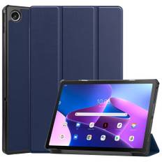 Lenovo Tab M10 Plus Gen 3 - Tri-Fold læder cover - Mørkeblå