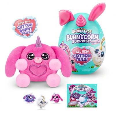 Rainbocorns Bunnycorn Surprise Serie 2 Plyschkanindocka, Kreativ Gåva För Flickor (Slumpmässig Stil) - Multifärgad (En-Storlek)