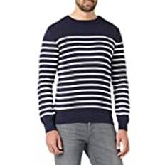 Armor Lux, herr "Groix" sjömanströja, Blå (6tq marin/mjölk 6tq), S