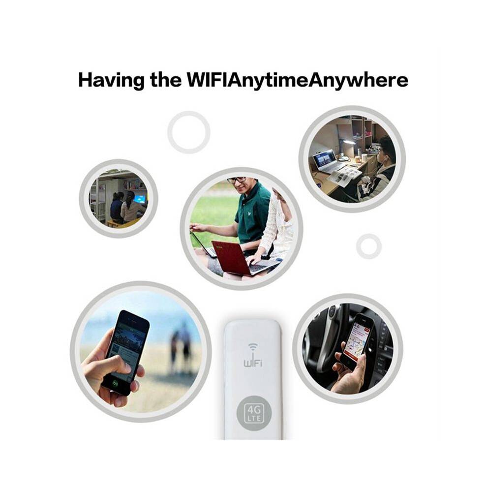 U6 4G WiFi Dongle understøtter ekstern antenneport 150M USB LTE mobil hotspot bærbar simkort router med 1 antenne