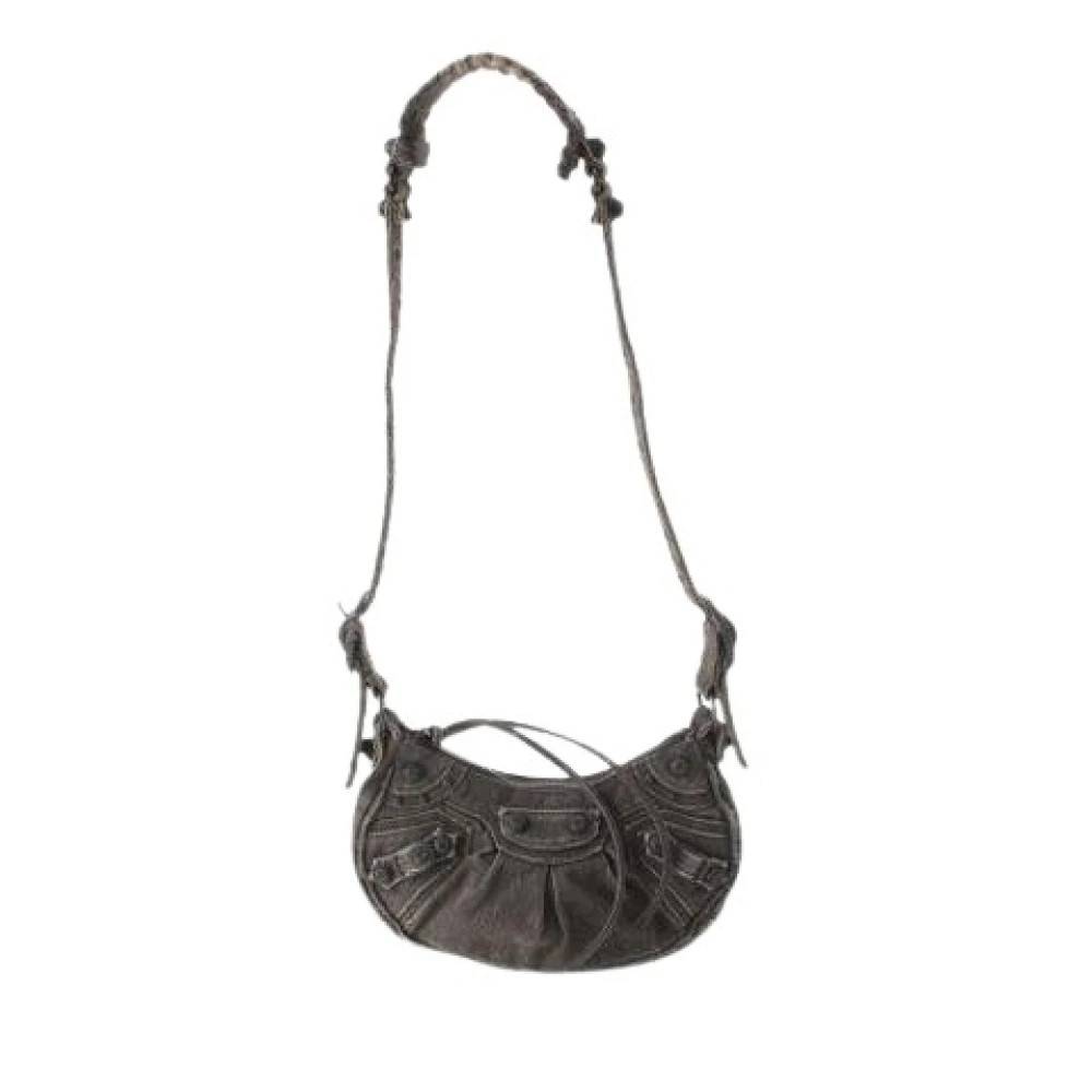 Balenciaga Vintage Pre-owned Le Cagole Crossbody Taske - Vintage - Dame - Sort - ONE SIZE - Uld
