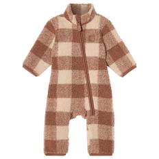 Kuling Austin Pile Rutig Fleeceoverall Almond | Brun | 92 cm