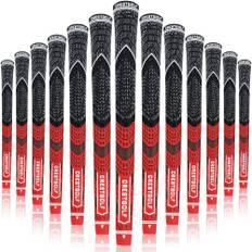 KOFUL Medium Golf Grip Charcoal Yarn Cord Golf Wood Iron Grip Golf Clubs Pack of 13 (Red) Midisze