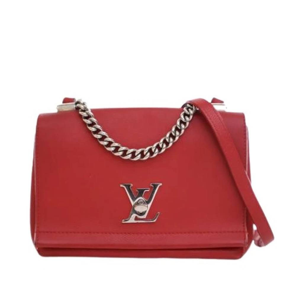 Louis Vuitton Vintage Pre-owned Lock Me II BB - Vintage - Dame - Rød - ONE SIZE - Uld