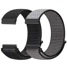 Runostrich 20mm Nylon Sport Armband kompatibel mit Samsung Galaxy Watch 7/6/5/4/FE 40mm 44mm/Watch 6/4 Classic 43mm 47mm 42mm 46mm/Watch5 Pro 45mm/Active 2 44mm 40mm/Garmin Vivoactive 5/Vivoactive 3