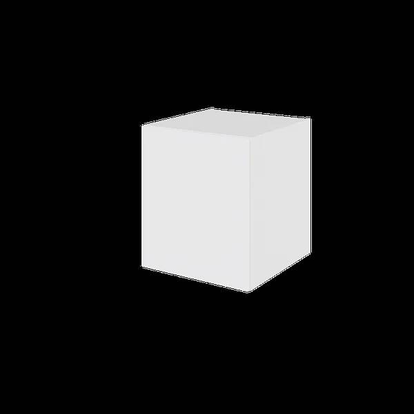 Bad hyldeskab - BU050-233 - 115 White Black Line - Hvid m/sort ABS-kant.