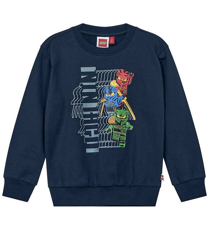 LEGO® Ninjago Sweatshirt - LWSian 714 - Marinblå m. Tryck - LEGO® Wear - 5 år (110) - Sweatshirt